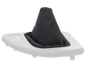 FOR BMW E90 91 92 automatic GEAR SHIFT BOOT GAITER COVER ALCANTARA STITCH BLACK - Foto 1 di 5