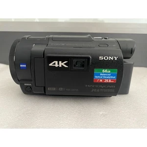 SONY FDR-AXP35 4K Video Cam Handycamer 10x Optical Zoom Night Vision Time Lapse - Picture 1 of 8