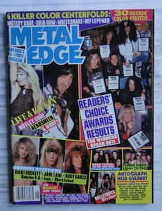 Vintage Magazine Metal Edge May 1990 Motley Crue Jani Lane Skid Row 110 - Picture 1 of 23