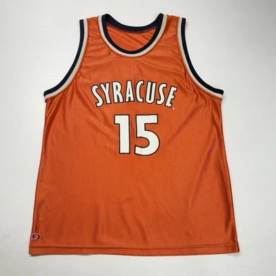 Camiseta deportiva de baloncesto NCAA Syracuse juvenil XL naranja Vince Carter #15 Dodger Sports Foto 1 de 4