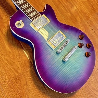 Ship US Standard LP Purple Electric Guitar HH Pickups Solid Body Fixed Bridge - Image 1 of 4