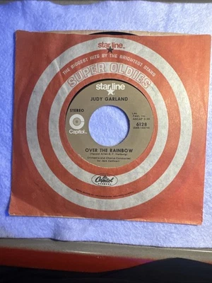 Judy Garland Over the Rainbow 45 /7” Star line /Capitol Records EX - Image 1 of 4