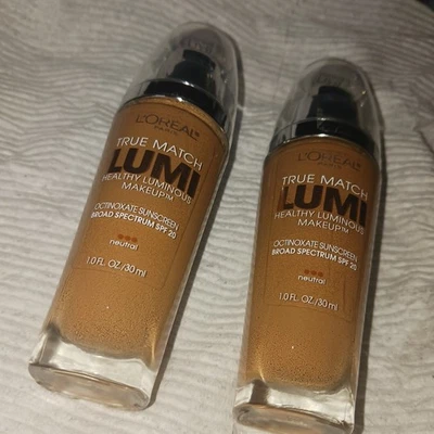 L'Oreal Paris True Match Lumi Liquid Foundation N7-8 1 fl oz. Lot Of 2. Sealed  - Image 1 of 4