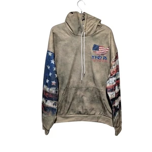 Olive USA Patriotic Men's Hoodie Size XL - Picture 1 of 6