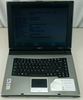 Acer TravelMate 4001LCi Laptop 15" Pentium 1.5GHz Bad HDD 512MB Wifi - Image 1 of 4