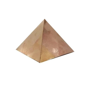 Copper Plain Meditation Pyramid size tall free shipping 3X3 inch good wealth - Picture 1 of 3
