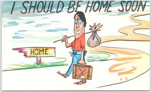 Postal de cómic I Should Be Home Soon Traveler - Imagen 1 de 2