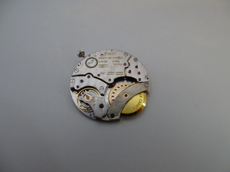 Piaget 12P1 Movement, Hand Set and Crown 24k Microtor Automatic Running Vintage - Image 1 of 4