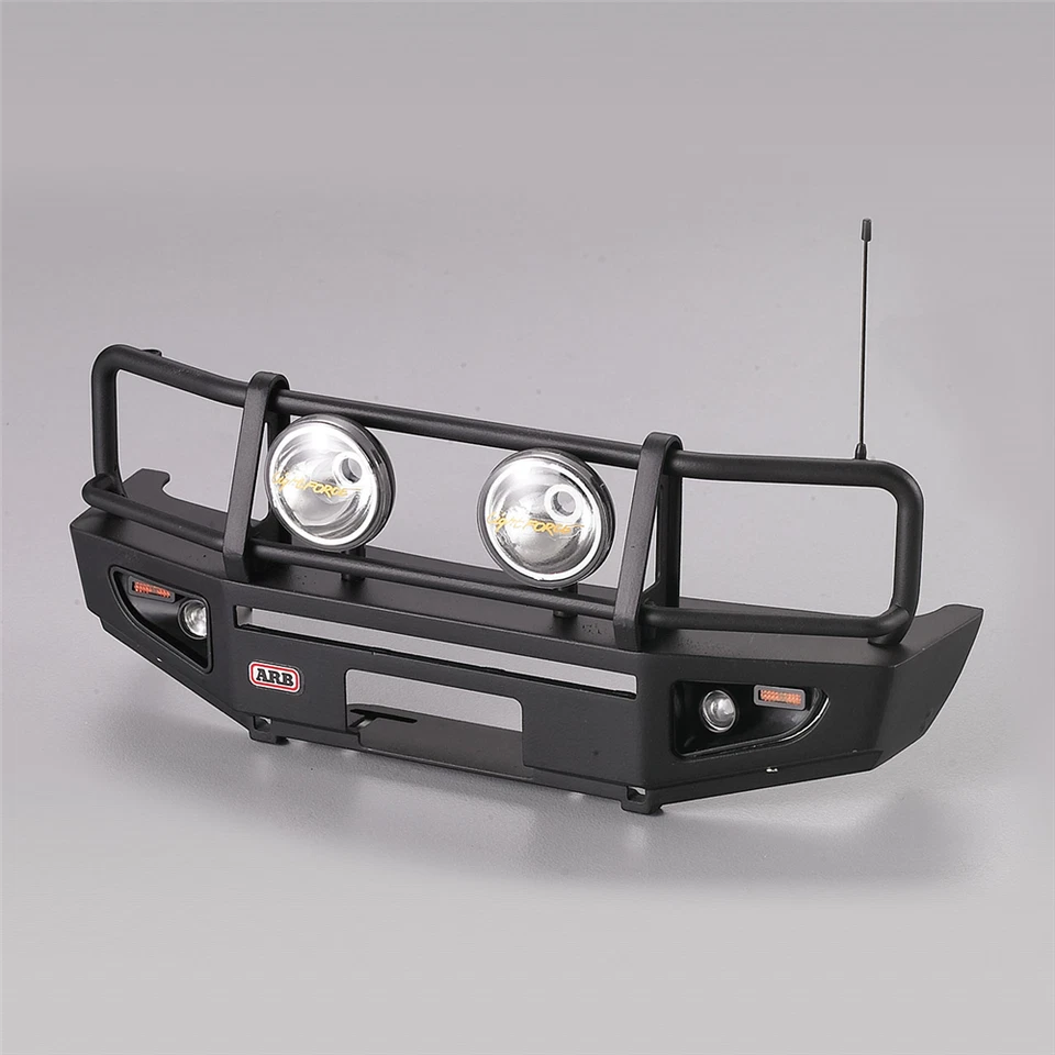 Killerbody KB48689 Paracolpi Con Fari LED In Alluminio Nero Per Camion 1/10 - Immagine 1 di 4