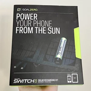 Goal Zero Switch 8 Solar Recharging Kit Recharger And Solar Panel NEW - Picture 1 of 11