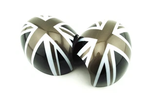 For MINI Cooper R55 R56 R57 R58 R60 R61 Black Jack Side Mirror Cover Manual Fold - Bild 1 von 7
