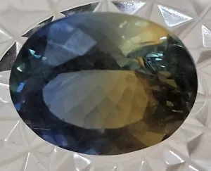 Rare 47.10 CT Loose Bi-Color Parti Sapphire Like Corundum Oval Cut Gemstone - Picture 1 of 1