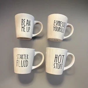 Rae Dunn Style Mini Espresso 4 Cup Set - Picture 1 of 5