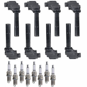 Ignition coils + Autolite Spark Plugs For Lexus SC400 LS400 GS400 98-00 4.0L V8