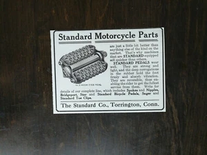 Anuncio original vintage de piezas de motocicletas estándar de 1909 The Standard Company - Imagen 1 de 1