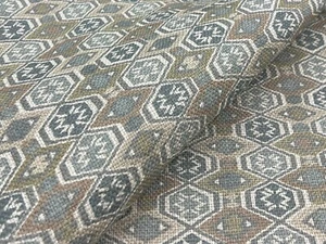 GP & J Baker Geometric Print Uphol Fabric- Balfour / Soft Blue 3.50 yd BP10855.2 - Picture 1 of 5