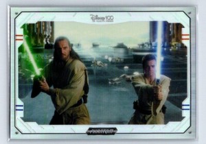 OBI-WAN QUI-GON 2023 Kakawow Phantom DISNEY100 Star Wars Silver #PS-YZ-04