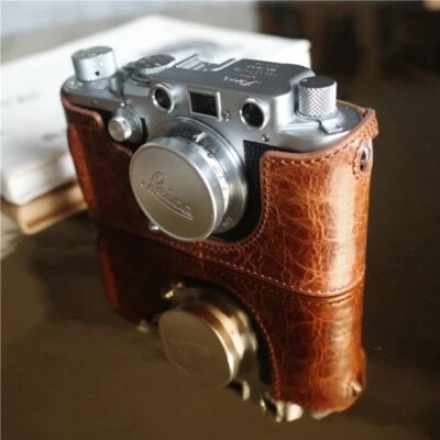 Medio estuche con asa genuina para cámara para Leica IIIF 3F IIIC 3C carcasa protectora Foto 1 de 4