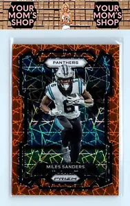 2023 Panini Prizm #44 Miles Sanders ORANGE LAZER PRIZM - Foto 1 di 2