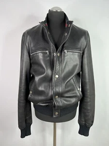 Gucci Herren Jacke Lederjacke Schwarz Gr. 56 - Bild 1 von 9
