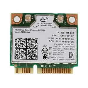 HP 710661-001 Intel Wireless-AC 7260HMW Bluetooth Wi-fi WLAN Card US SELLER - Picture 1 of 1
