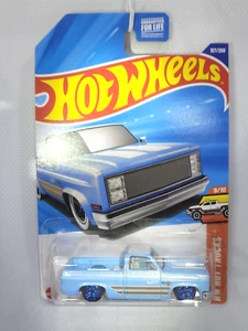 2025 Hot Wheels Light Blue 83 Silverado CUSTOM Real Riders BB13-1433 - Picture 1 of 12