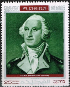 Fujeira Famous US President Washington stamp 1972 MLH A-4 - Picture 1 of 1