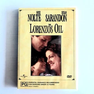 Lorenzo's Oil DVD 1992 Drama, Nick Nolte, Susan Sarandon, Region 2/4 VGC - Picture 1 of 7