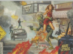 Mars Attacks Invasion - Tarjeta Base Paralela Lámina de Oro #23 - Imagen 1 de 1