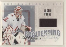 2006 In the Game-Used International Ice Signature Series Silver /60 Justin Pogge