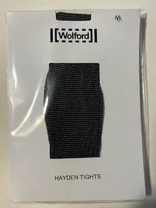 Wolford Hayden Tights Pantyhose Color: Black/Ash Size: Medium (Brand New) - Picture 1 of 3