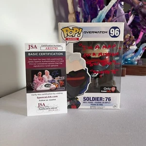 Overwatch Soldier 76 96 Funko Pop Signed by Fred Tatasciore JSA - Picture 1 of 8