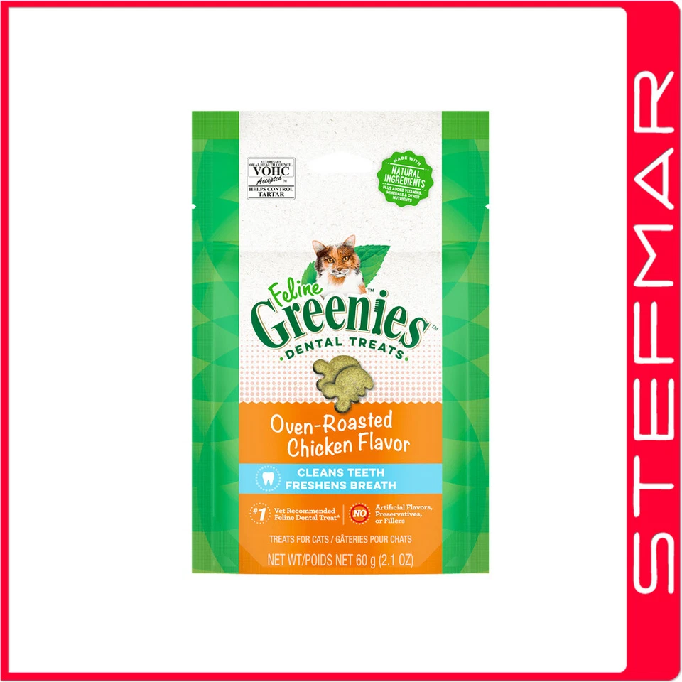 5 x Greenies Cat Feline 60g 60 gms Chicken - image 1 of 1