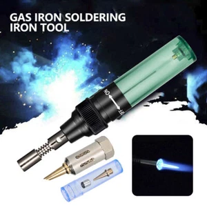 Portable Cordless Torch Gas Soldering Iron Pen Type Burner Welding Solder USA - Picture 1 of 12