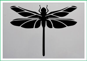 DRAGONFLY A4 A3 A5 paint spray Reusuable stencil Premium mylar