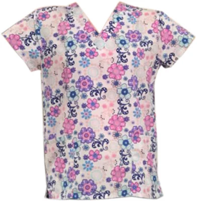 Prendas para el torso exfoliantes médicas de enfermería de moda para mujer parte 3 Foto 1 de 2