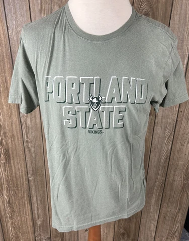 Camp David Men’s Green Portland State Vikings Short Sleeve T Shirt Large NWT A Cover
