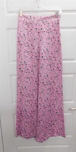 Zara Pink Floral Print Wide Leg Pant XS - Picture 1 of 3