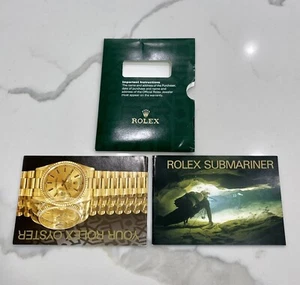 Authentic Vintage Rolex Submariner Booklets Manual Set 16610 16613 YR 1996 ENG - Picture 1 of 6