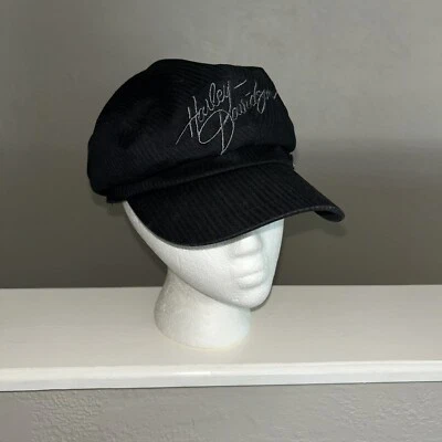 Sombrero Harley Davidson Cadet Para Mujer Talla M Negro Estrás Bling Acanalado Texturizado Foto 1 de 3