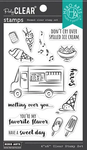 Hero Arts Ice Cream Truck Stamp 14pc - Picture 1 of 3