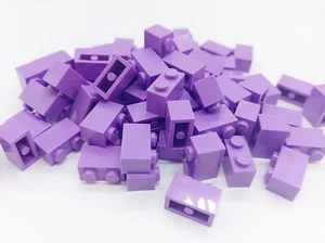 LEGO BRICKS 100 x MED LAVENDER 2x1 Pin From Brand New Sets Sent In a Sealed Bag - Picture 1 of 4