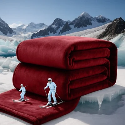 Manta de lana Noches de invierno Manta acolchada Sofá Cama Mantas Foto 1 de 4