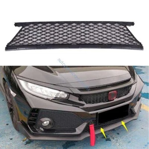 For Honda Civic FK7 16-21 Black Type-R Style Front Lower Mesh Grille Grill Cover - Foto 1 di 5