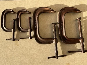 4 Stück 4 alte gebrauchte CHICAGO verstellbare Schraubzwingen - Bild 1 von 21