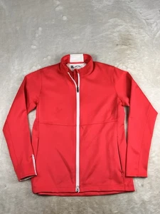 Sun Mountain Hybrid Jacket Womens Sz Large Pink Wind Wear Zip-Up Packable Golf - Picture 1 of 7