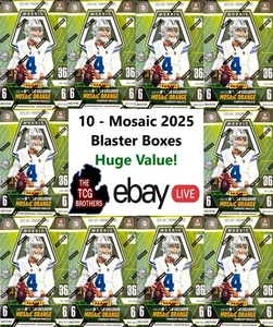 Minnesota Vikings Break #336 Mosaic 2025 NFL Football Blaster Box x10 - Picture 1 of 1