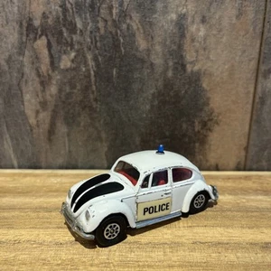 Corgi Volkswagen 1200 Saloon Police Toy Car Beetle 373 Whizzwheels Vintage - Picture 1 of 5