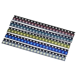 Convenient 1206 LED Light Assortment Kit 100pcs Red White Green Blue Yellow - Picture 1 of 15