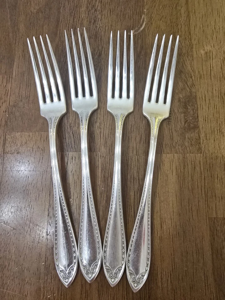 Juego de 4 horquillas Onieda Community Sheraton Place de colección plateadas Foto 1 de 3